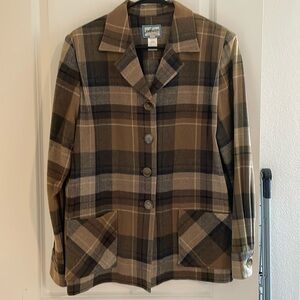 Pendleton Heritage brown plaid wool jacket